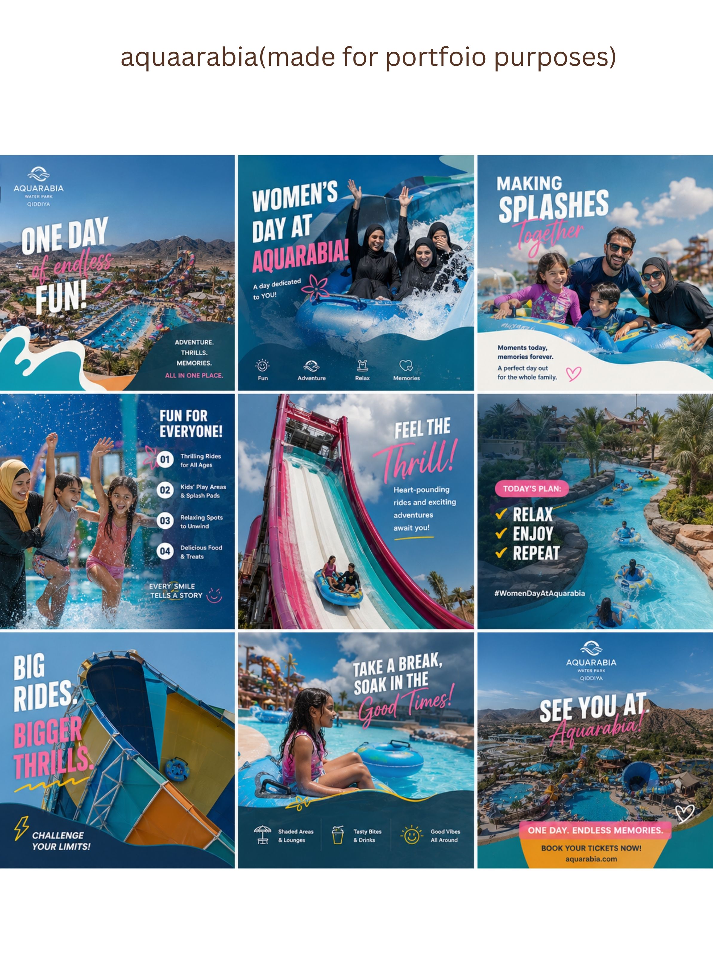 Aquarabia waterpark family activation concept